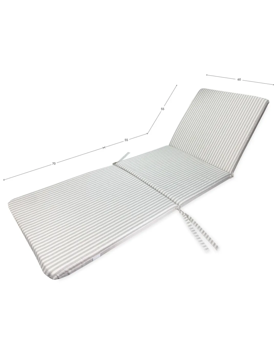 CUSCINO Sdraio LETTINO Sfoderabile cm. 60X180X5 da ESTERNO QUALITA Extra