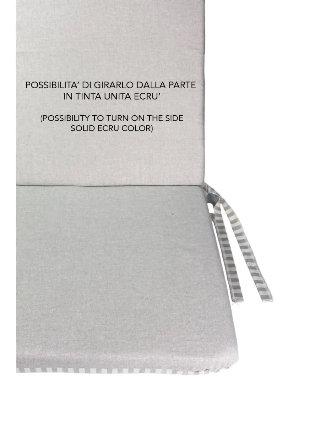 CUSCINO Sedia ALTO PER Poltrone SDRAIO Sfoderabile cm. 45X115X5 DA ESTERNO QUALITA Extra