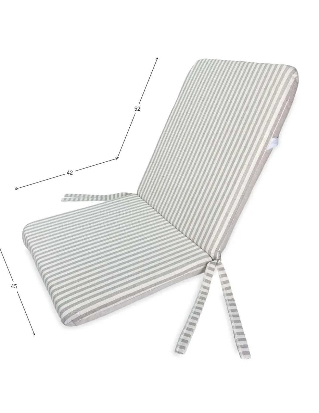 CUSCINO Sedia BASSO PER Poltrone SDRAIO Sfoderabile cm. 45X94X5 DA ESTERNO QUALITA Extra