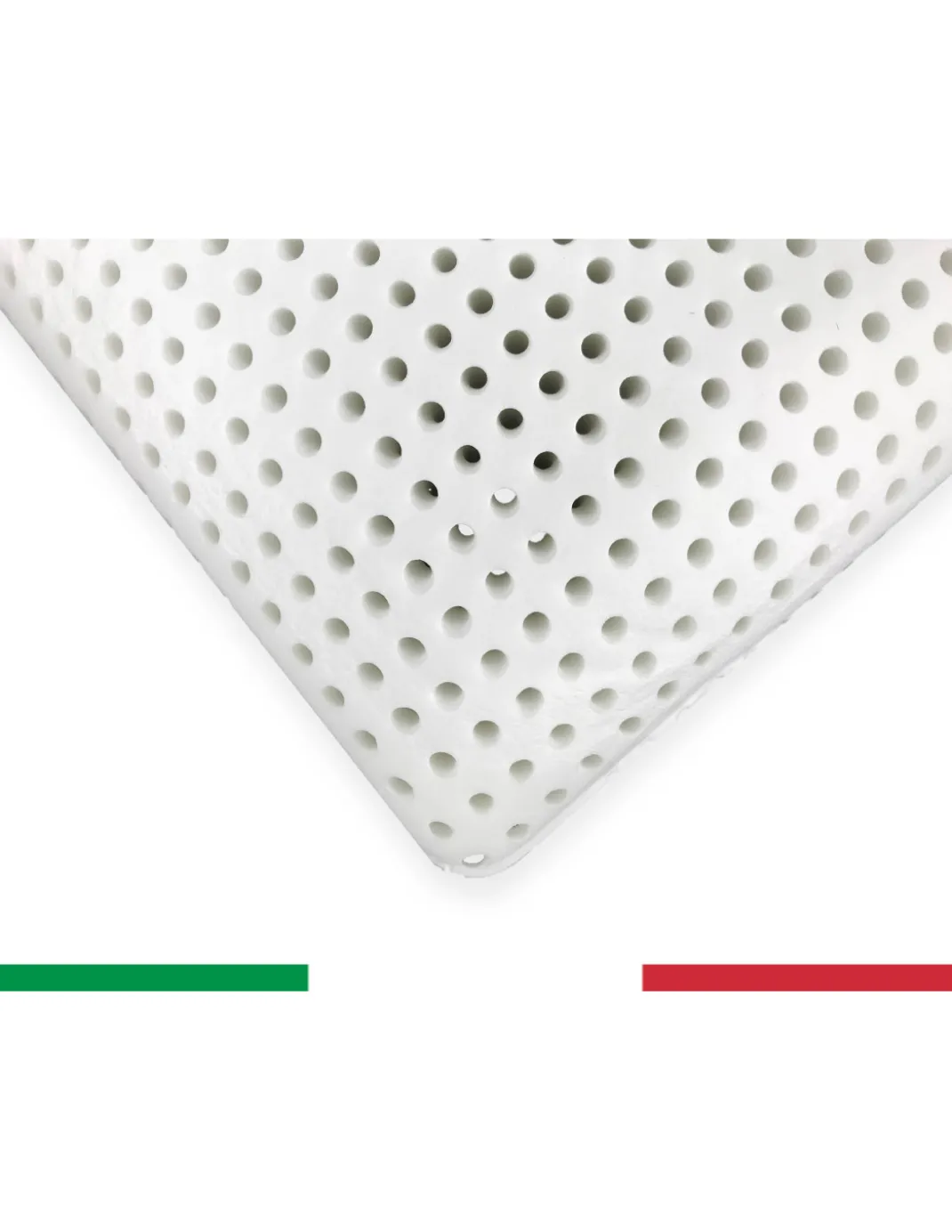 Cuscino viscoelastico Latticel 100, traspirante e anatomico con memoria di forma - Ipoallergenico e morbido, bianco, 45 x 75 cm