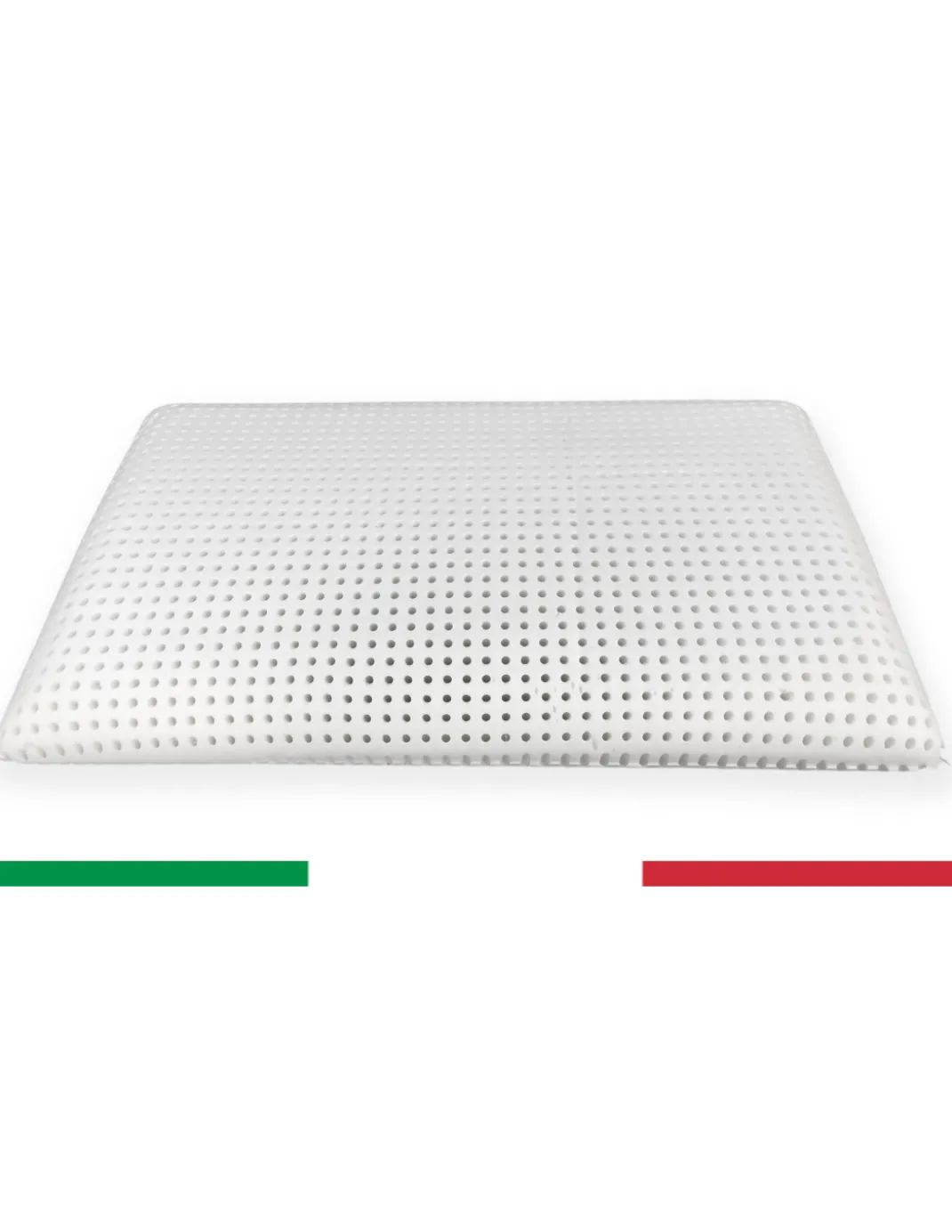 Cuscino viscoelastico Latticel 100, traspirante e anatomico con memoria di forma - Ipoallergenico e morbido, bianco, 45 x 75 cm