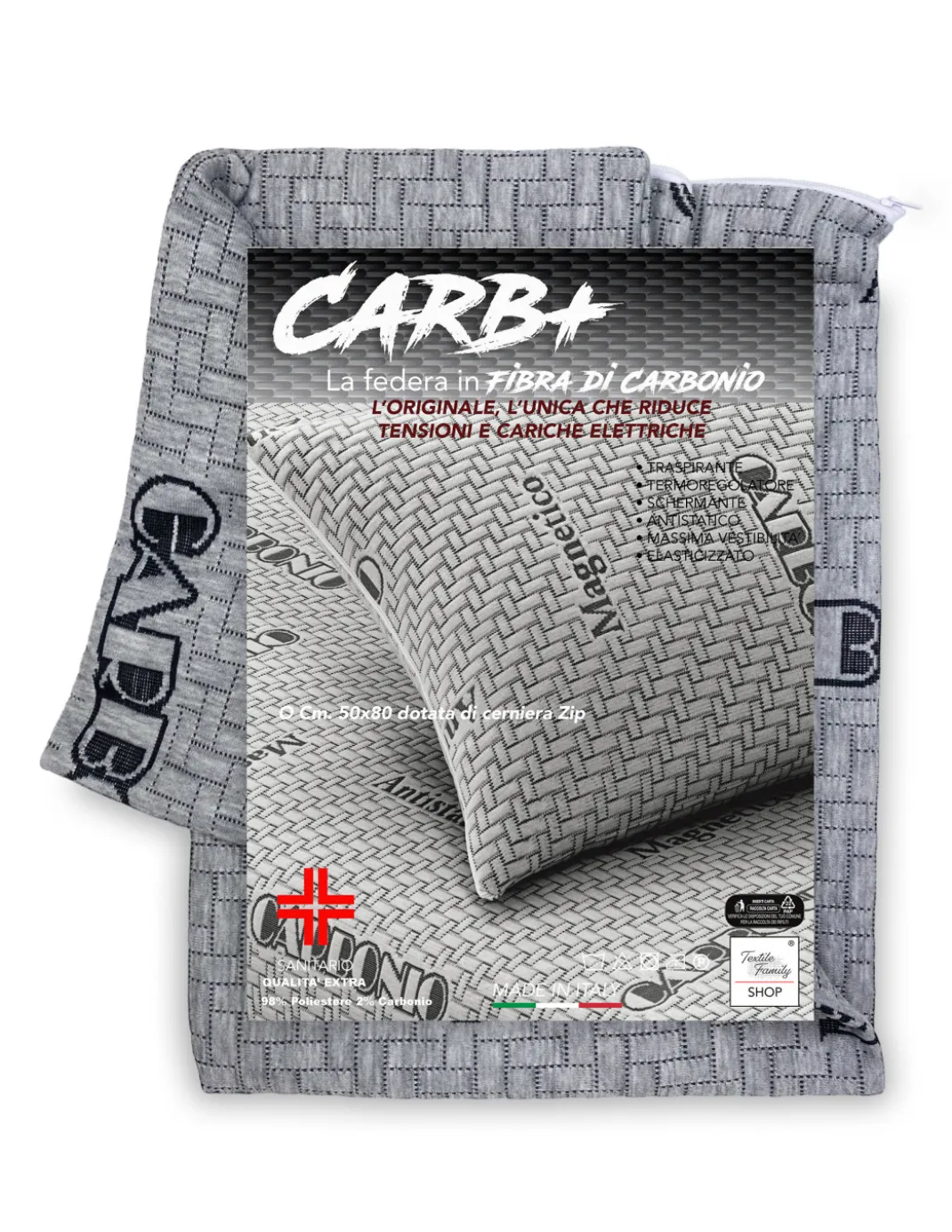FEDERA CARB PLUS IN Fibra di CARBONIO Antistatica ANALLERGICA