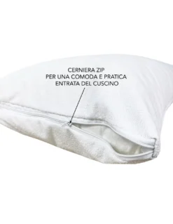 FEDERA PVC PLUS © copriguanciale IMPERMEABILE CON CERNIERA IN spugna DI COTONE