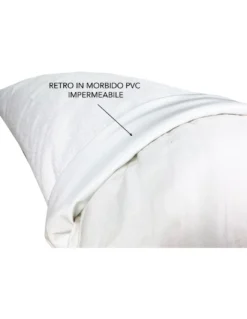 FEDERA PVC PLUS © copriguanciale IMPERMEABILE CON CERNIERA IN spugna DI COTONE
