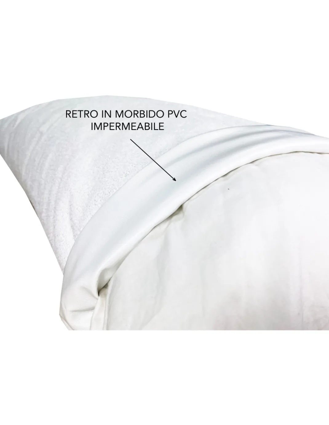 FEDERA PVC PLUS © copriguanciale IMPERMEABILE CON CERNIERA IN spugna DI COTONE