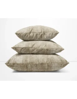 Federe perCuscino ARREDO VELVET BEIGE Tortora in Morbido tessuto Vellutato Antimacchia cm. 40 - 50 - 60 Made in Italy