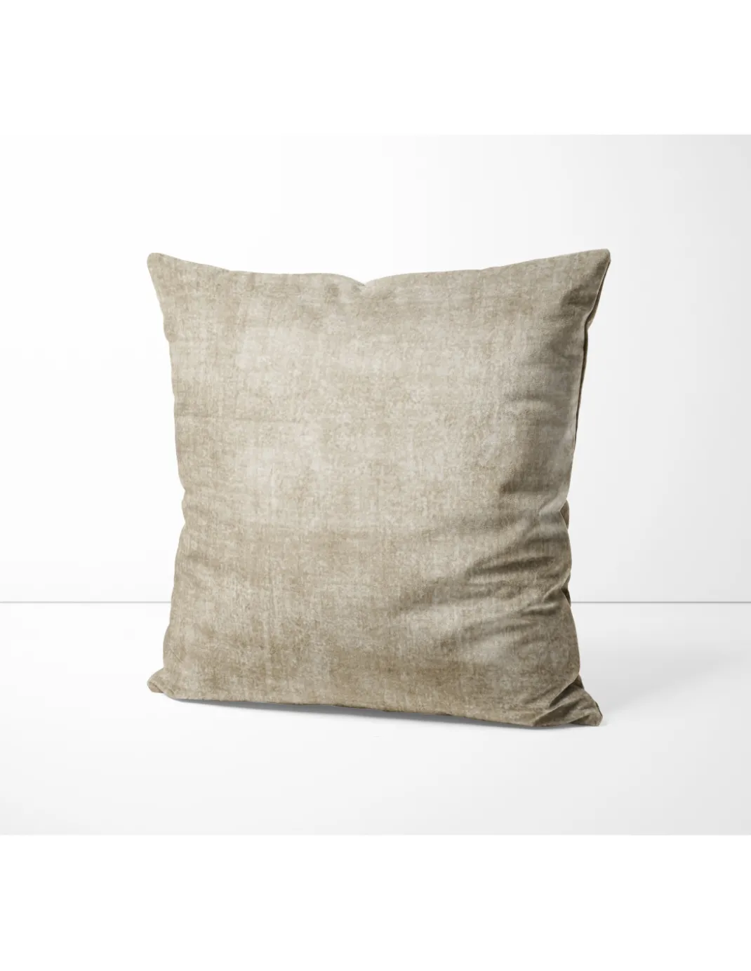 Federe perCuscino ARREDO VELVET BEIGE Tortora in Morbido tessuto Vellutato Antimacchia cm. 40 - 50 - 60 Made in Italy