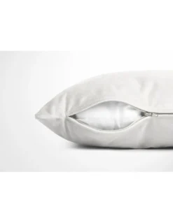Federe per Cuscino ARREDO VELVET BIANCO in Morbido tessuto Vellutato Antimacchia cm. 40 - 50 - 60 Made in Italy