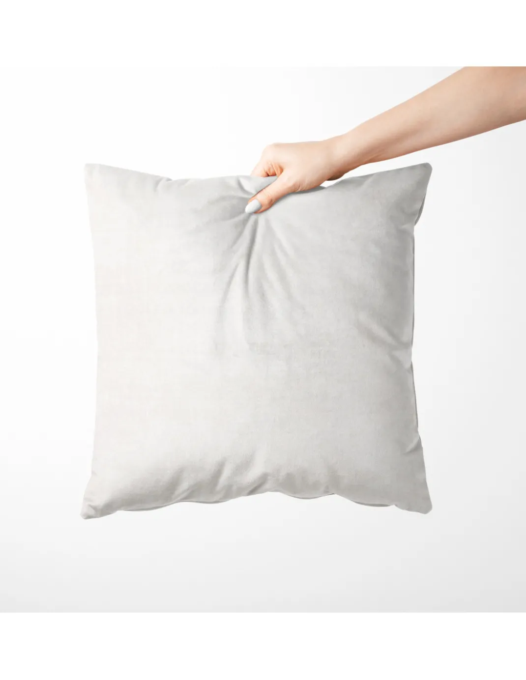 Federe per Cuscino ARREDO VELVET BIANCO in Morbido tessuto Vellutato Antimacchia cm. 40 - 50 - 60 Made in Italy