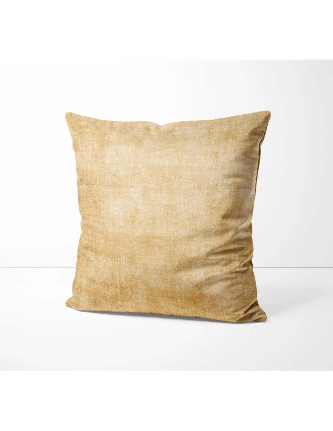 Federe per Cuscino ARREDO VELVET OCRA in Morbido tessuto Vellutato Antimacchia cm. 40 - 50 - 60 Made in Italy