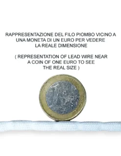 FILO treccia PIOMBO peso ZAVORRA PER TENDE E tessuti TENDAGGI A METRO made in Italy