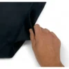 Grembiule da Cucina Nero con Pettorina e 2 Tasche Alfio, Tessuto Drill Cotone-Poliestere, Resistente, Made in Italy