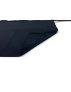Grembiule Nero a Vita con Tripla Tasca Gaspare, Tessuto Drill Cotone-Poliestere, Resistente, Made in Italy