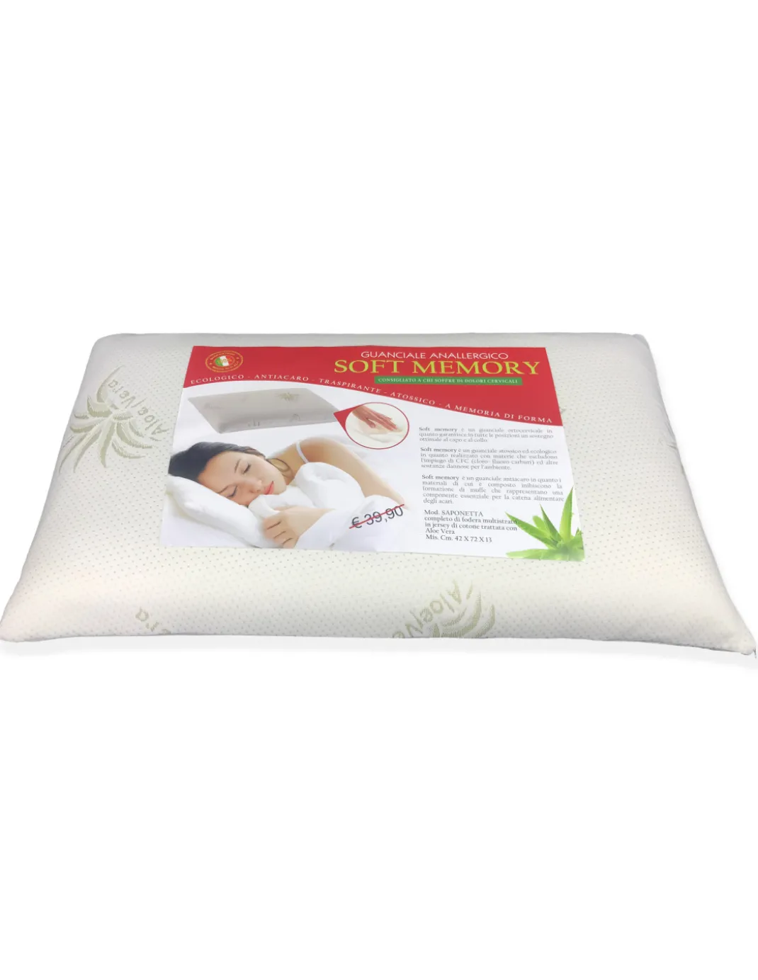 GUANCIALE CUSCINO SAPONETTA SOFT MEMORY