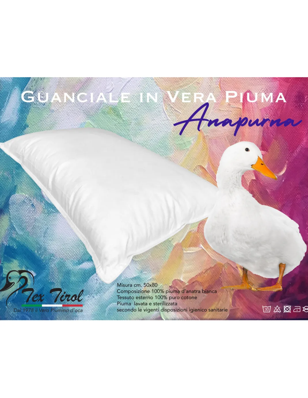 GUANCIALE CUSCINO VERA PIUMA ANAPURNA TEX TIROL ©