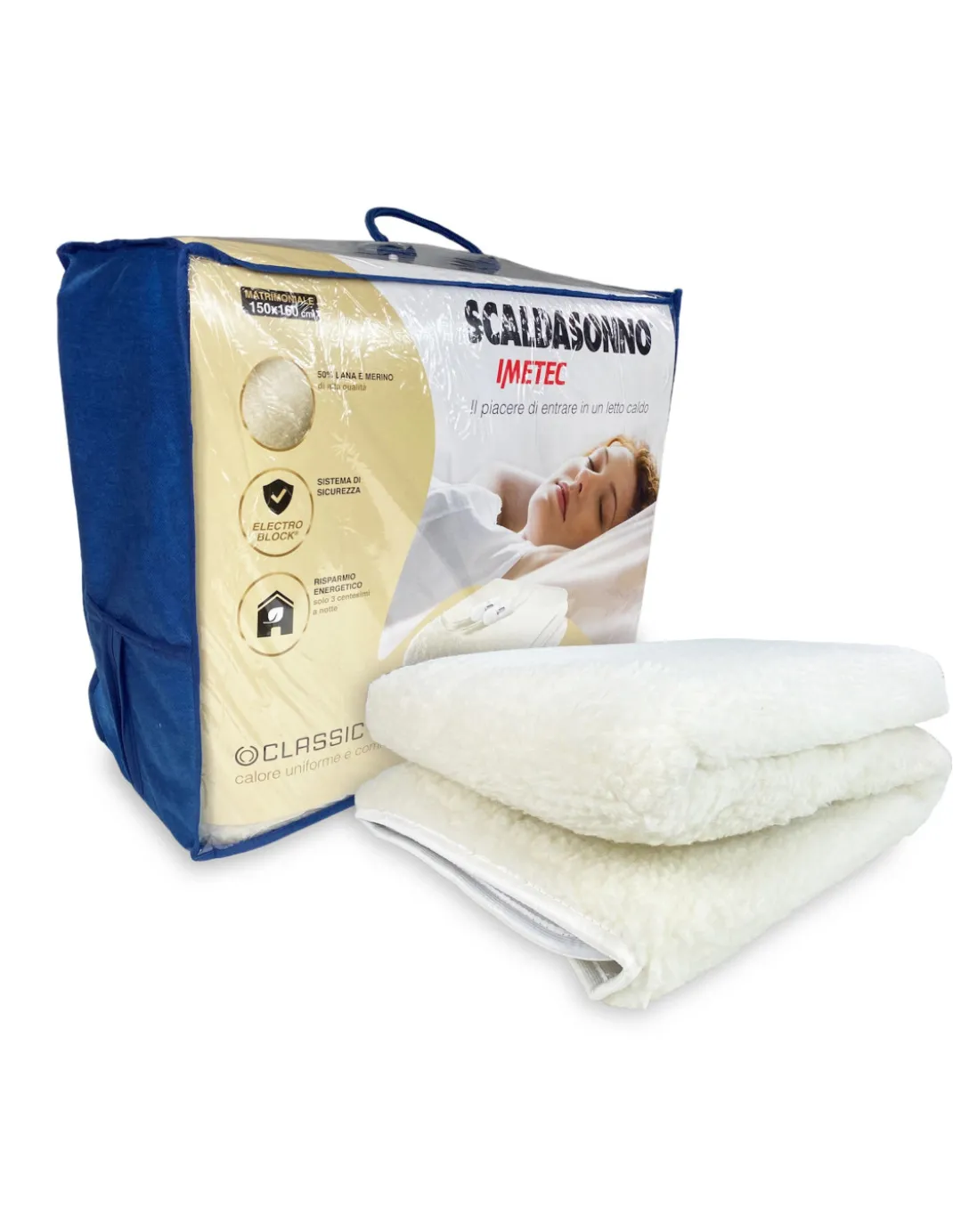 IMETEC SCALDASONNO CLASSIC Scaldaletto TERMOCOPERTA 2 Piazze Matrimoniale