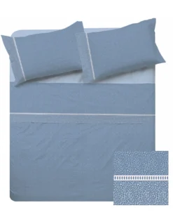 Lenzuola Matrimoniali Cotone Completo MAXI Tex Family - Design Moderno