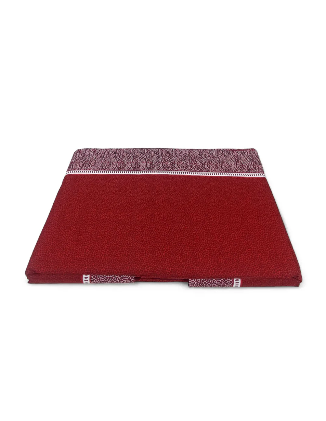 Lenzuola Matrimoniali Cotone Completo MAXI Tex Family - Design Moderno "Time" Colore Bordeaux