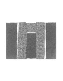 Lenzuola Matrimoniali Cotone Completo MAXI Tex Family - Design Moderno "Time" Colore Grigio