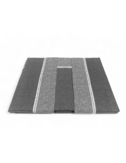 Lenzuola Matrimoniali Cotone Completo MAXI Tex Family - Design Moderno "Time" Colore Grigio