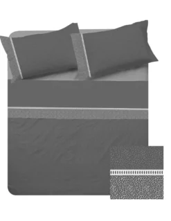 Lenzuola Matrimoniali Cotone Completo MAXI Tex Family - Design Moderno 