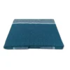 Lenzuola Matrimoniali Cotone Completo MAXI Tex Family - Design Moderno "Time" Colore Petrolio