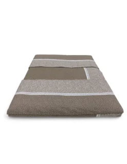 Lenzuola Matrimoniali Cotone Completo MAXI Tex Family - Design Moderno "Time" Colore Beige