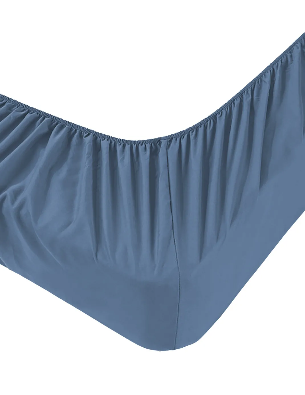 Lenzuola Sotto con Angoli Adapto Jersey Blu - Cotone Elasticizzato H30cm - Singolo, Piazza e Mezza, Matrimoniale