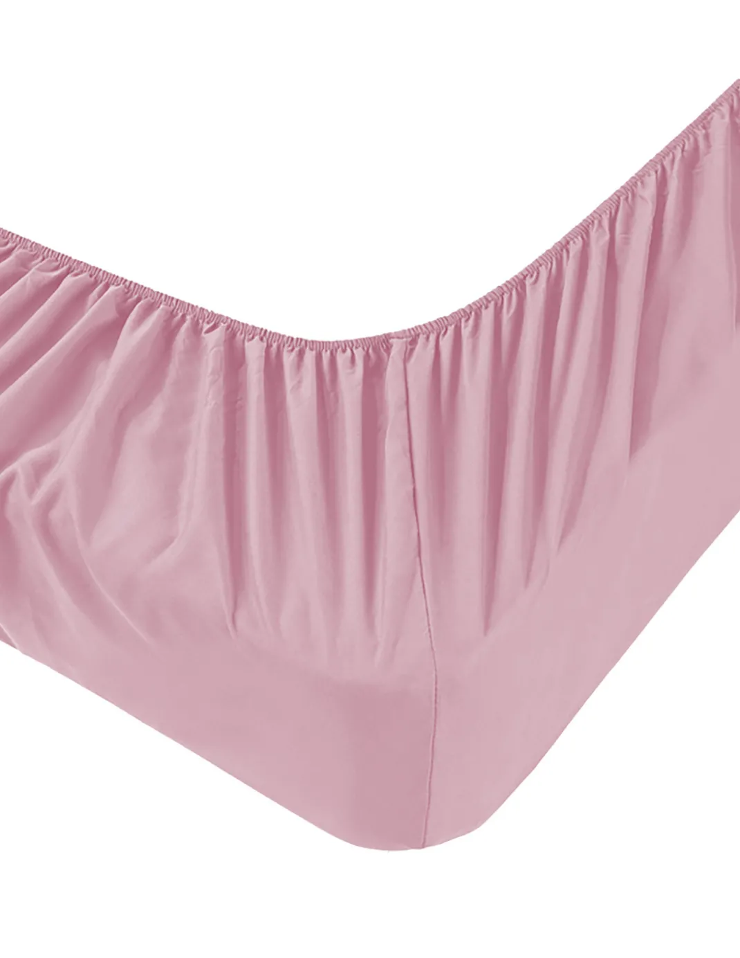 Lenzuola Sotto con Angoli Adapto Jersey Rosa - Cotone Elasticizzato H30cm - Singolo, Piazza e Mezza, Matrimoniale