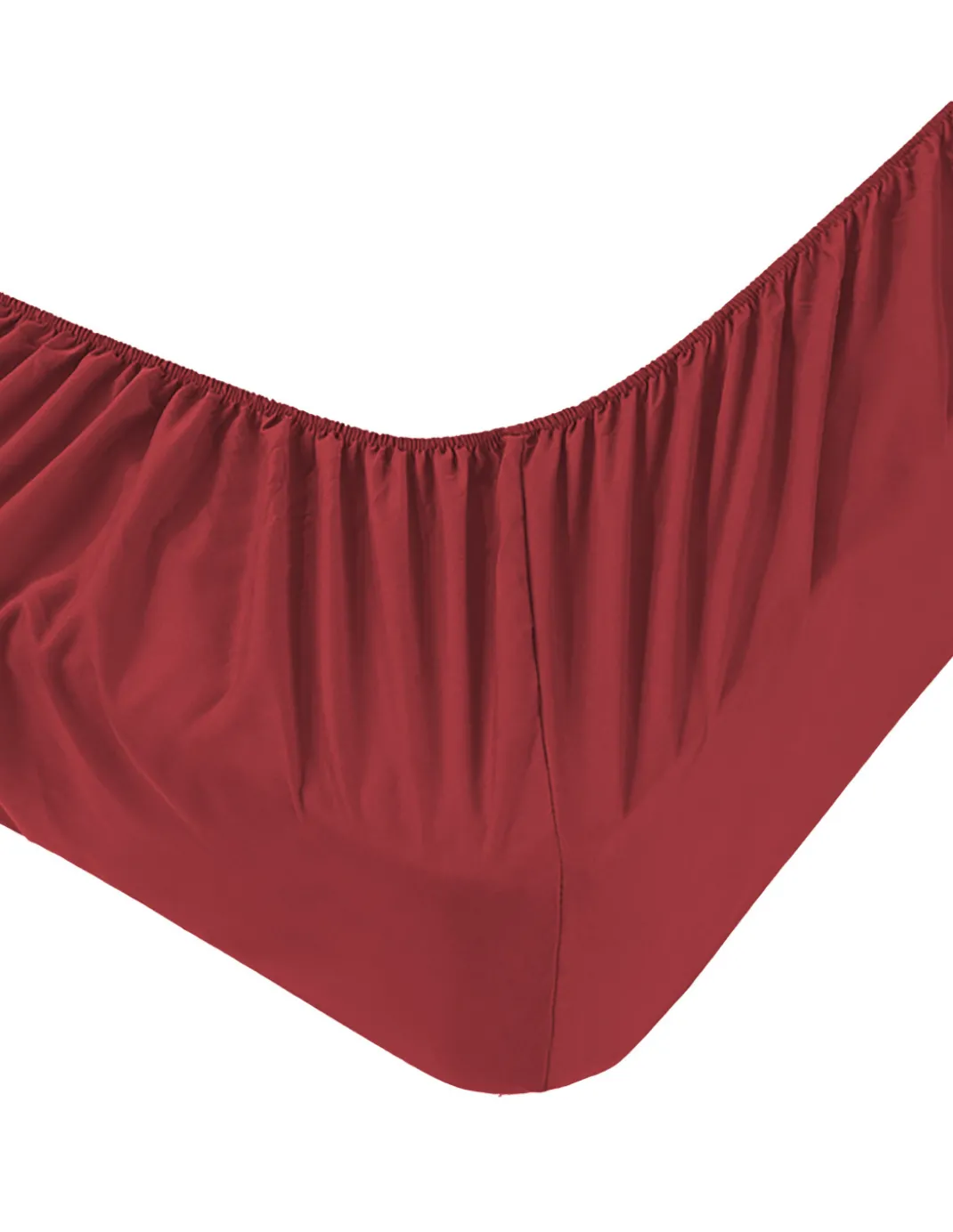 Lenzuola Sotto con Angoli Adapto Jersey Bordeaux - Cotone Elasticizzato H30cm - Singolo, Piazza e Mezza, Matrimoniale