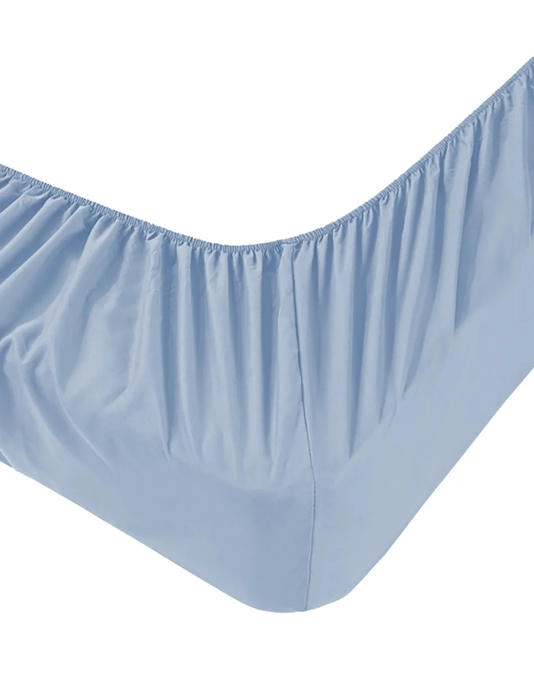 Lenzuola Sotto con Angoli Adapto Jersey Azzurro - Cotone Elasticizzato H30cm - Singolo, Piazza e Mezza, Matrimoniale