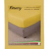 LENZUOLO CON ANGOLI FRANCY GIALLO OCRA FRANCESE 1 PIAZZA E MEZZA GRANDE MAXI