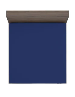 LENZUOLO con ANGOLI STRONG tinta unita BLU SCURO made in Italy