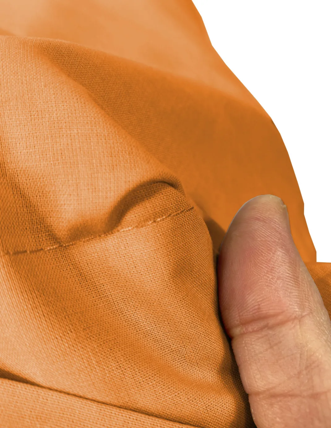 LENZUOLO con ANGOLI STRONG tinta unita ARANCIO made in Italy