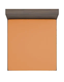 LENZUOLO con ANGOLI STRONG tinta unita ARANCIO made in Italy