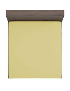 LENZUOLO con ANGOLI STRONG tinta unita GIALLO made in Italy