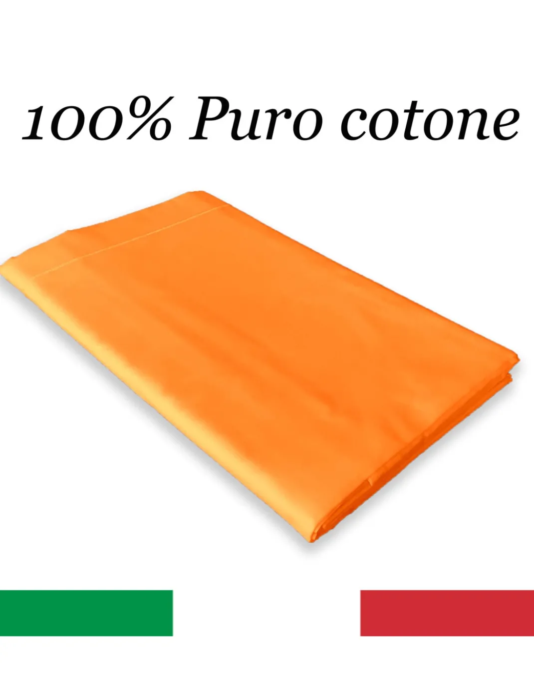 LENZUOLO di sopra CORDONETTO STRONG arancio made in Italy
