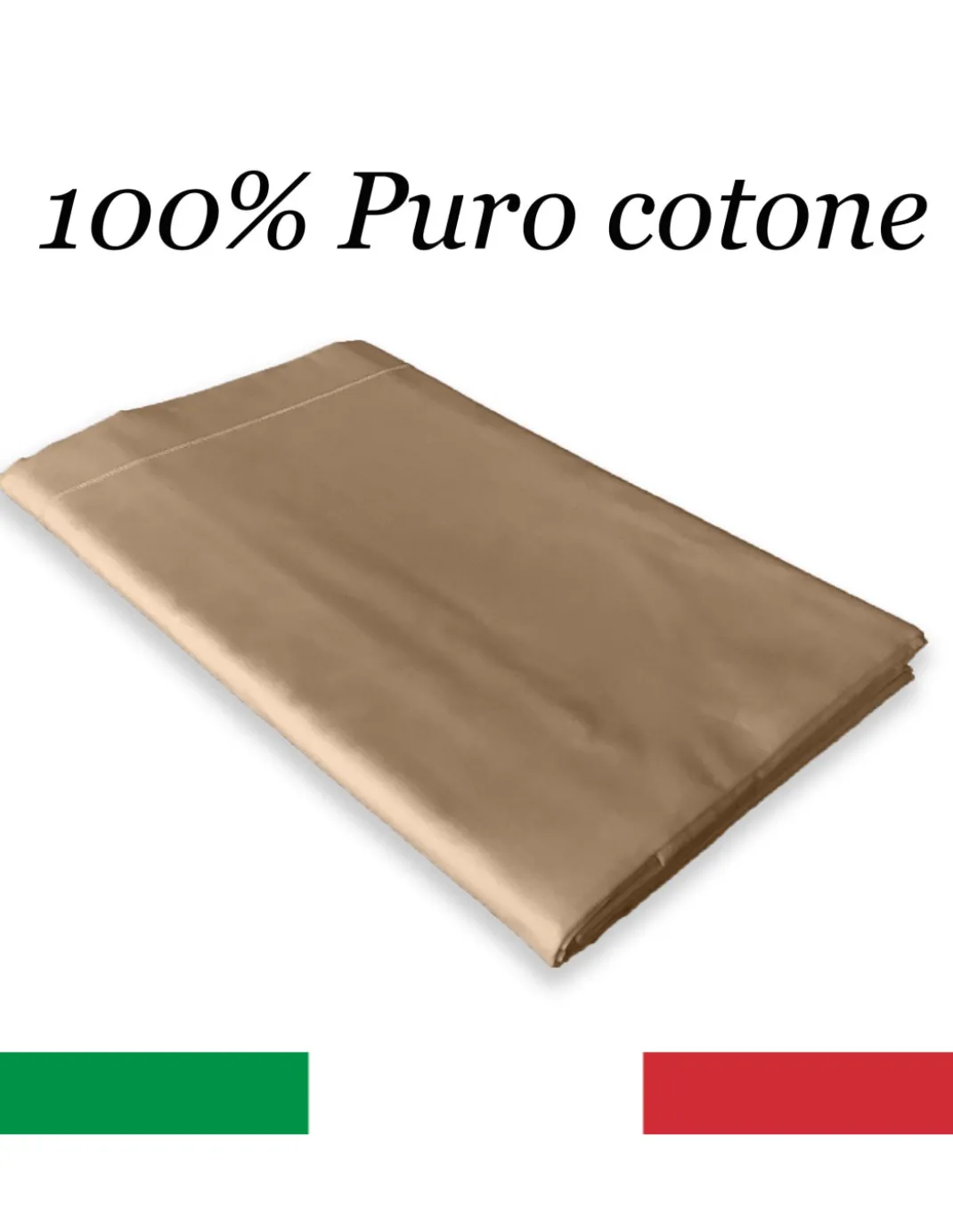 LENZUOLO di sopra CORDONETTO STRONG nocciola made in Italy