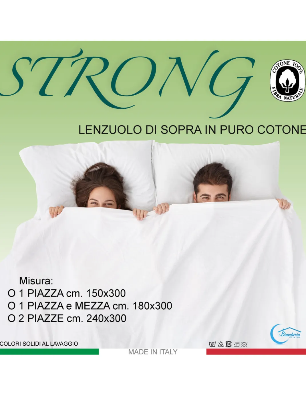LENZUOLO di sopra CORDONETTO STRONG nocciola made in Italy