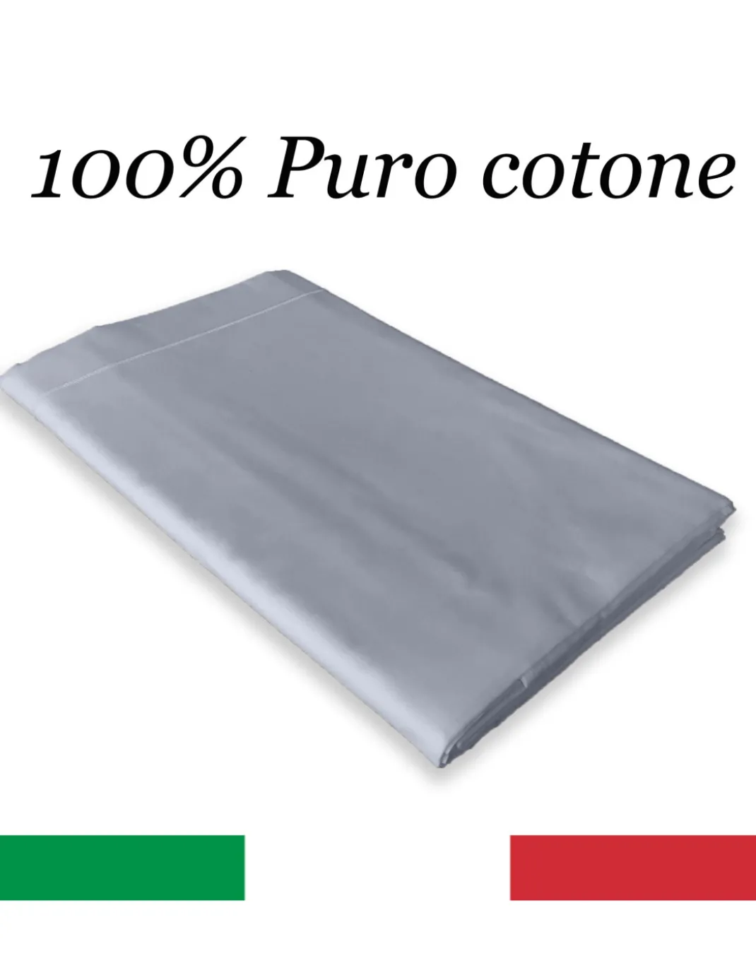 LENZUOLO di sopra CORDONETTO STRONG grigio made in Italy
