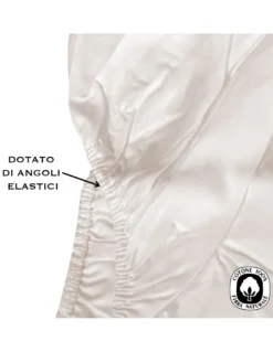 LENZUOLO FRANCY CON ANGOLI BEIGE FRANCESE 1 PIAZZA E MEZZA 140 GRANDE MAXI