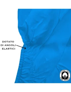 LENZUOLO FRANCY CON ANGOLI BLUETTE FRANCESE 1 PIAZZA E MEZZA GRANDE MAXI