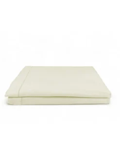 Lenzuolo Sopra in Flanella Senza Angoli Colore Panna - Puro Cotone Morbido | Made in Italy | Per Materassi Maxi e Fuori Misura