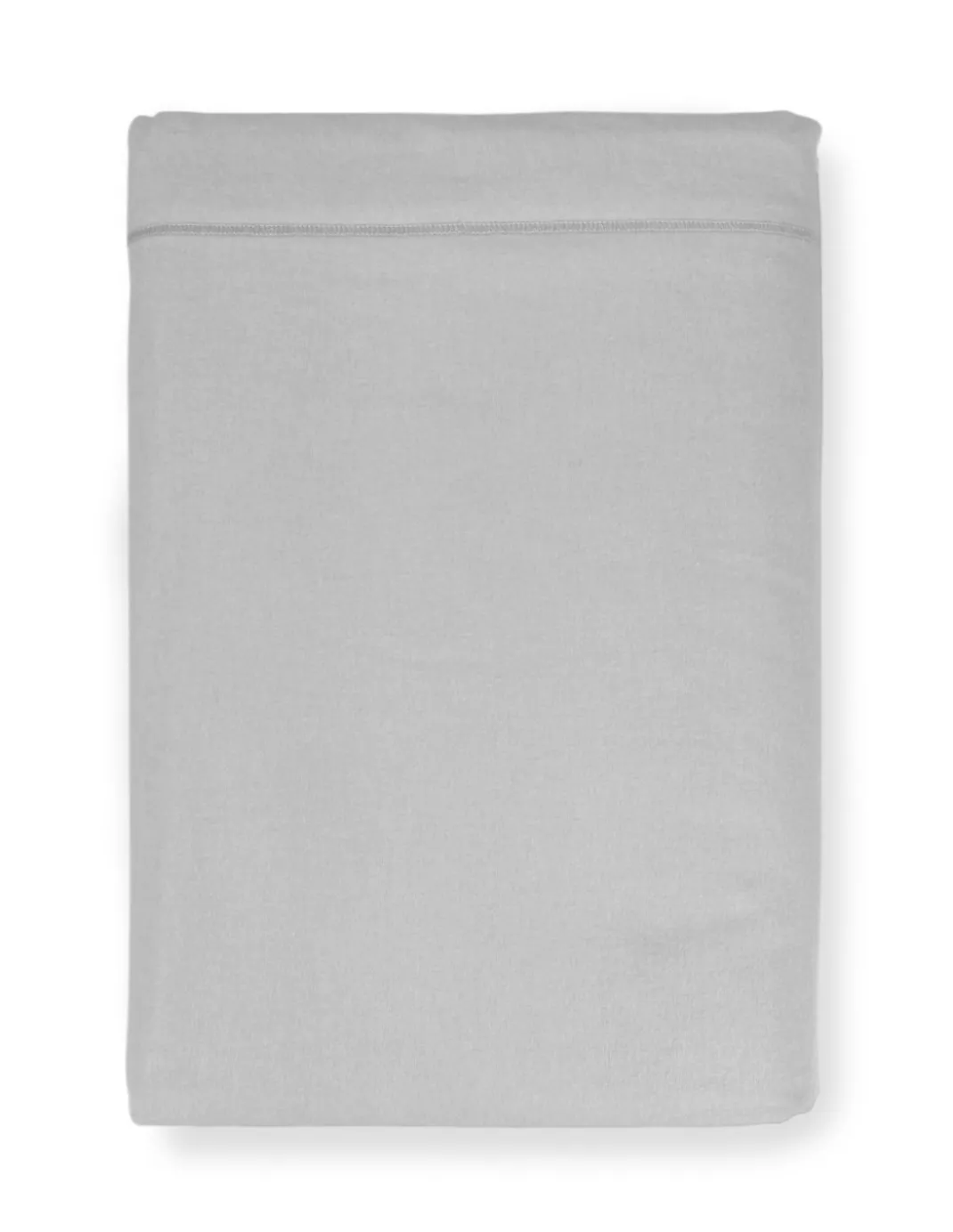 Lenzuolo Sopra in Flanella Senza Angoli Grigio - Puro Cotone Morbido | Made in Italy | Per Materassi Maxi e Fuori Misura