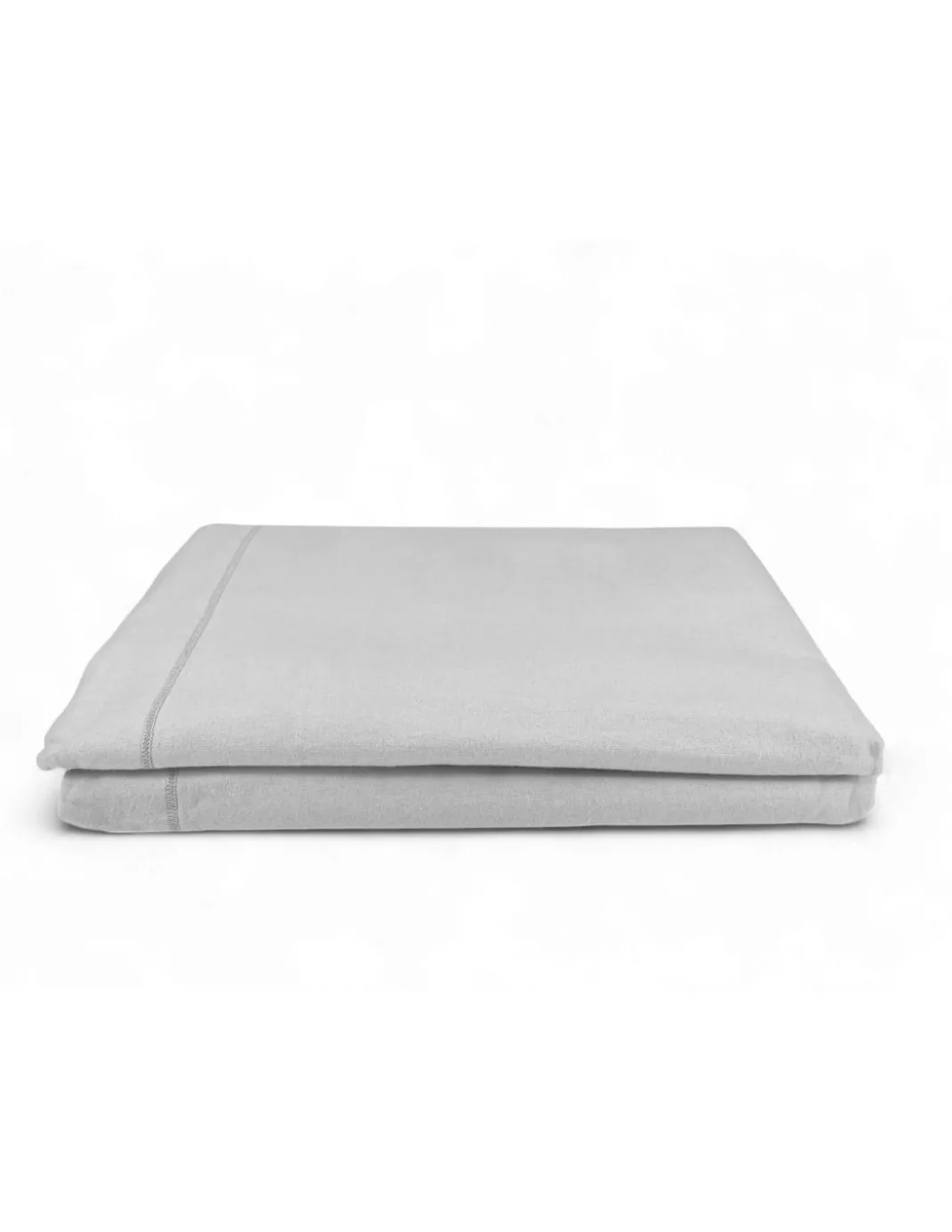 Lenzuolo Sopra in Flanella Senza Angoli Grigio - Puro Cotone Morbido | Made in Italy | Per Materassi Maxi e Fuori Misura