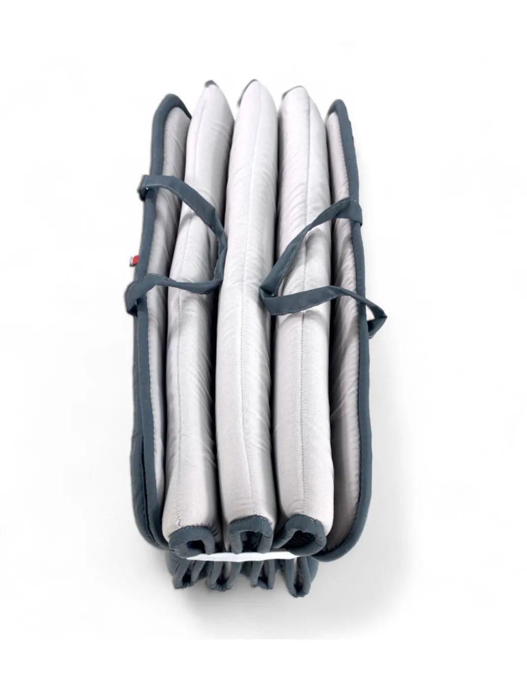 Materassino Pieghevole per Lettino Mare, Sdraio, Piscina, Double Face 52x200 e spessore 2cm, con maniglie, Grigio Scuro e Chiaro