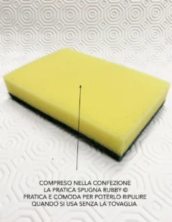 MOLLETTONE salvatavolo SOTTOTOVAGLIA h. 140 cm. PROTEGGI TAVOLO bianco SU MISURA con spugna RUBBY©