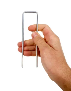 Picchetti da Giardino UGO Multiuso in Acciaio Zincato a Forma di U per Prato Sintetico e telo pacciamatura