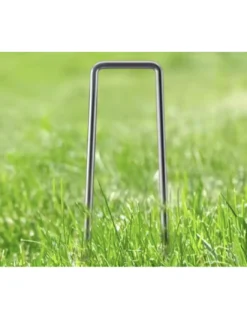 Picchetti da Giardino UGO Multiuso in Acciaio Zincato a Forma di U per Prato Sintetico e telo pacciamatura