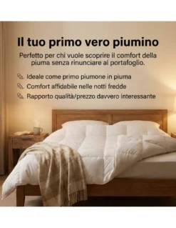 Piumino Danubio Invernale - 30% Piumino 70% Piumette Classe 1, Cassettoni, Batista 70, Made in Austria